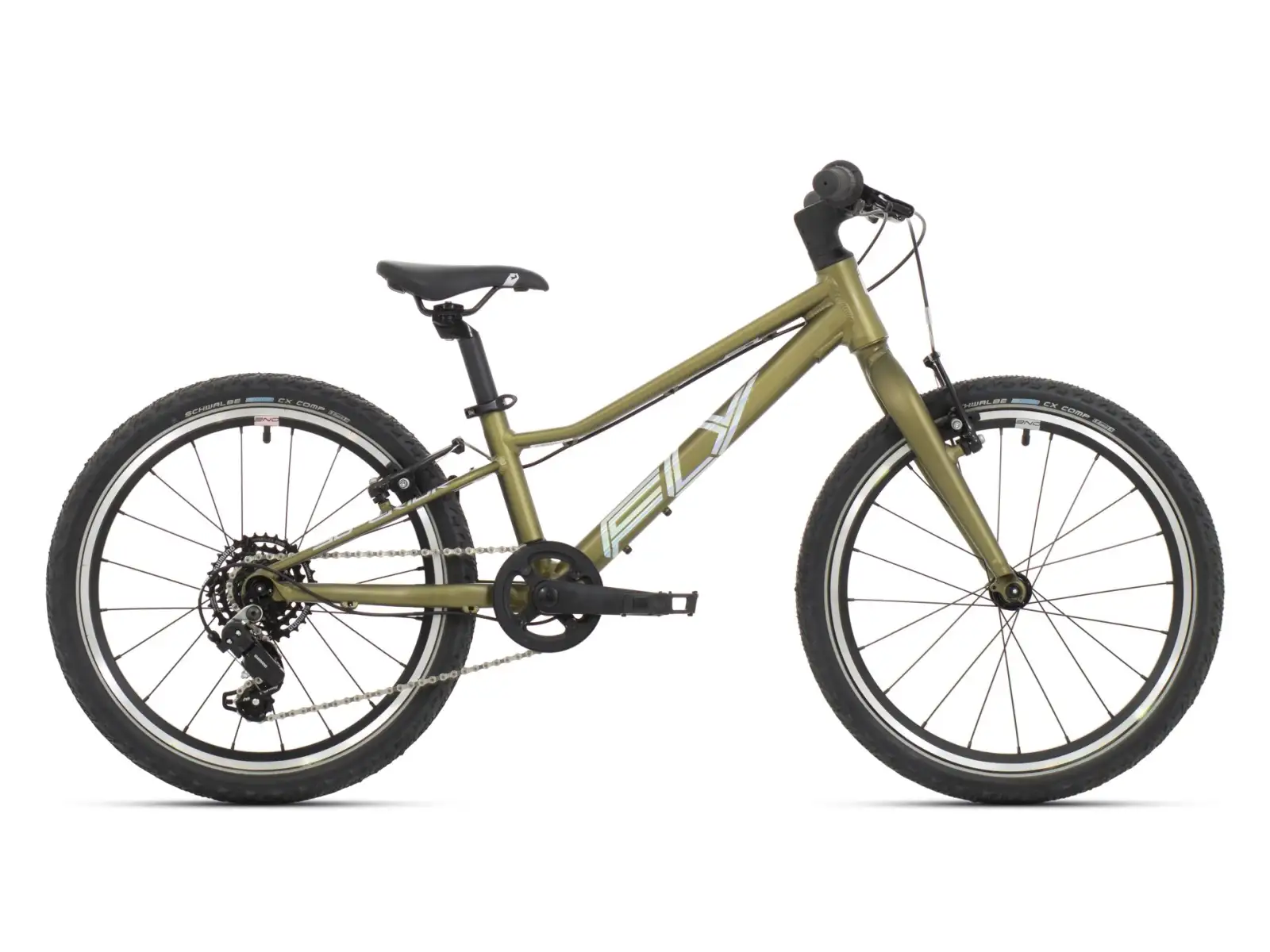 Superior F.L.Y. 20 VB Matte Olive Metallic/Hologram Chrome Detský horský bicykel