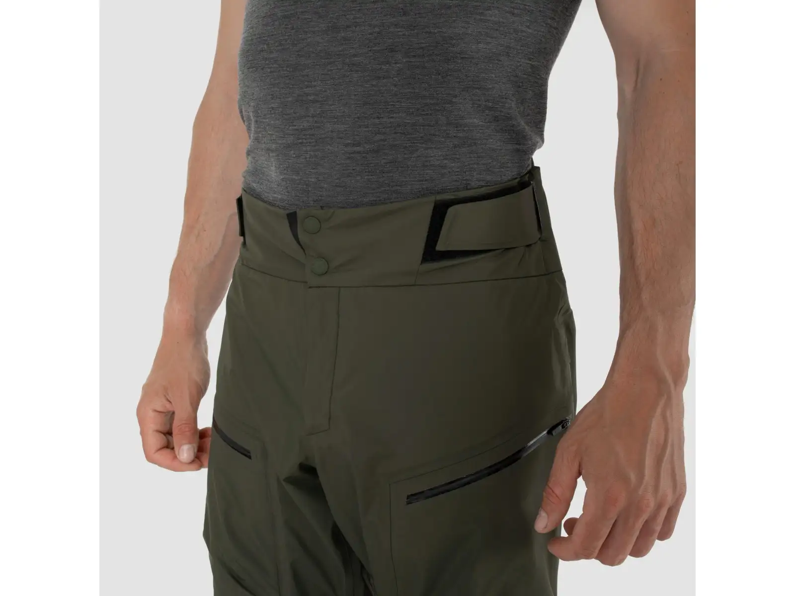Salewa Sella 3L Powertex pánske nohavice Dark Olive