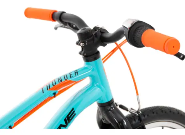 Rock Machine Thunder 20 Gloss Neon Cyan/Black/Orange detský bicykel