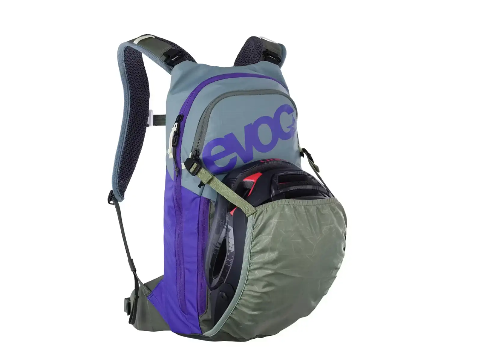 Evoc Stage 6 l batoh Steel/Violet/Dark Olive