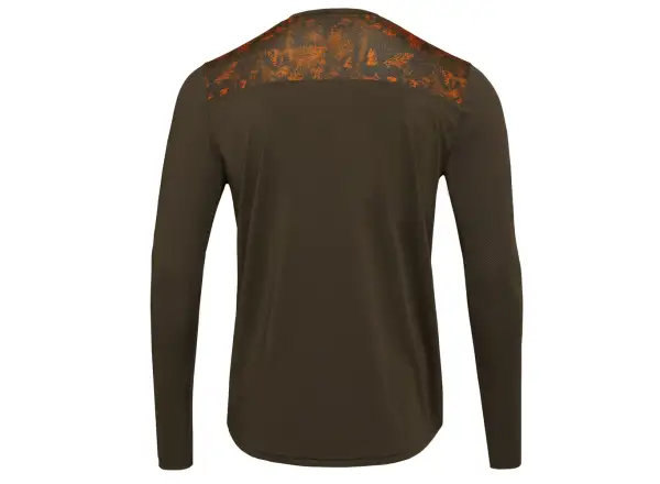 Silvini Ello Pánsky dres s dlhým rukávom Olive/Orange