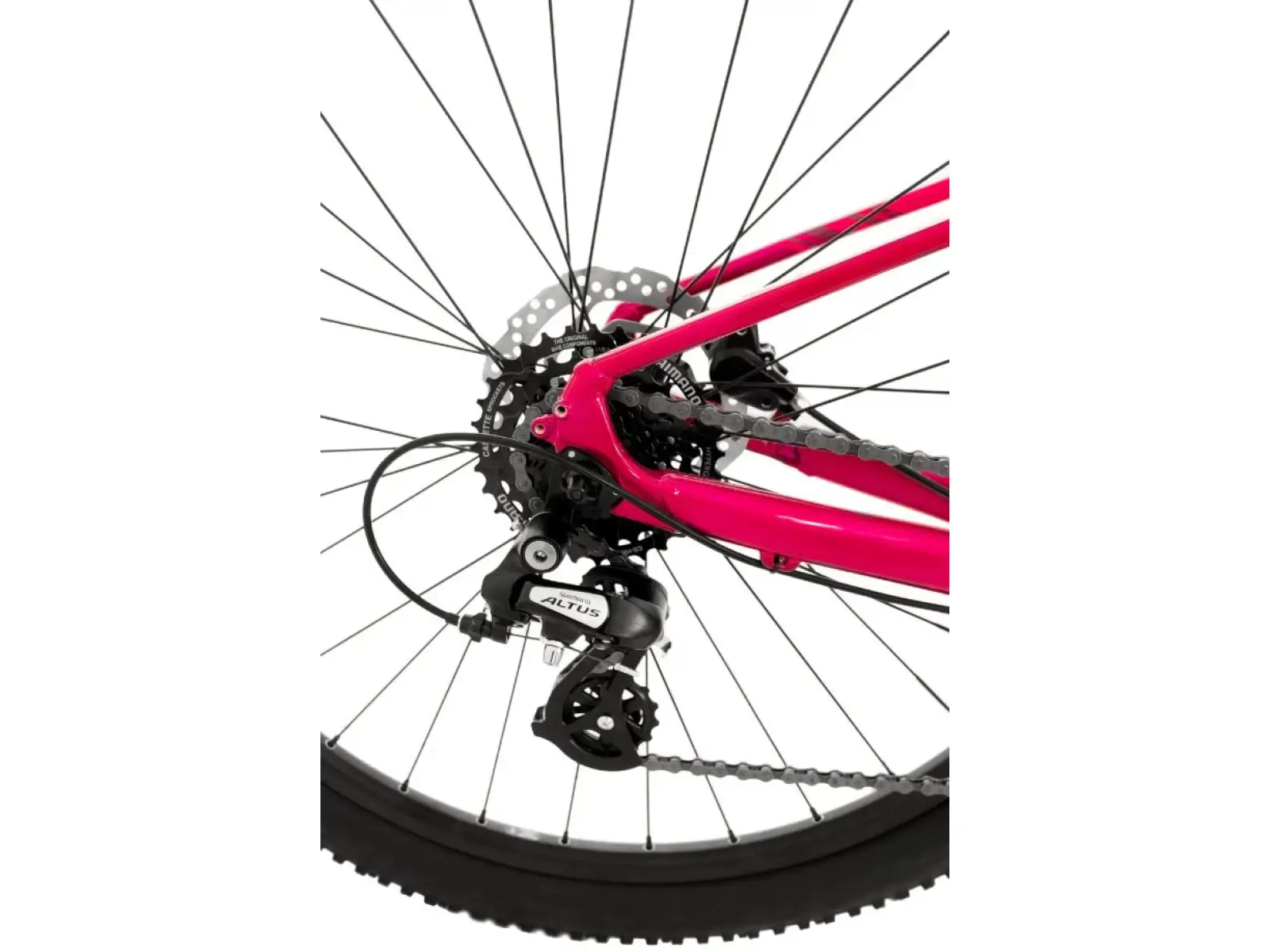 Rock Machine Catherine 40-29 gloss pink/light pink/crimson horský bicykel