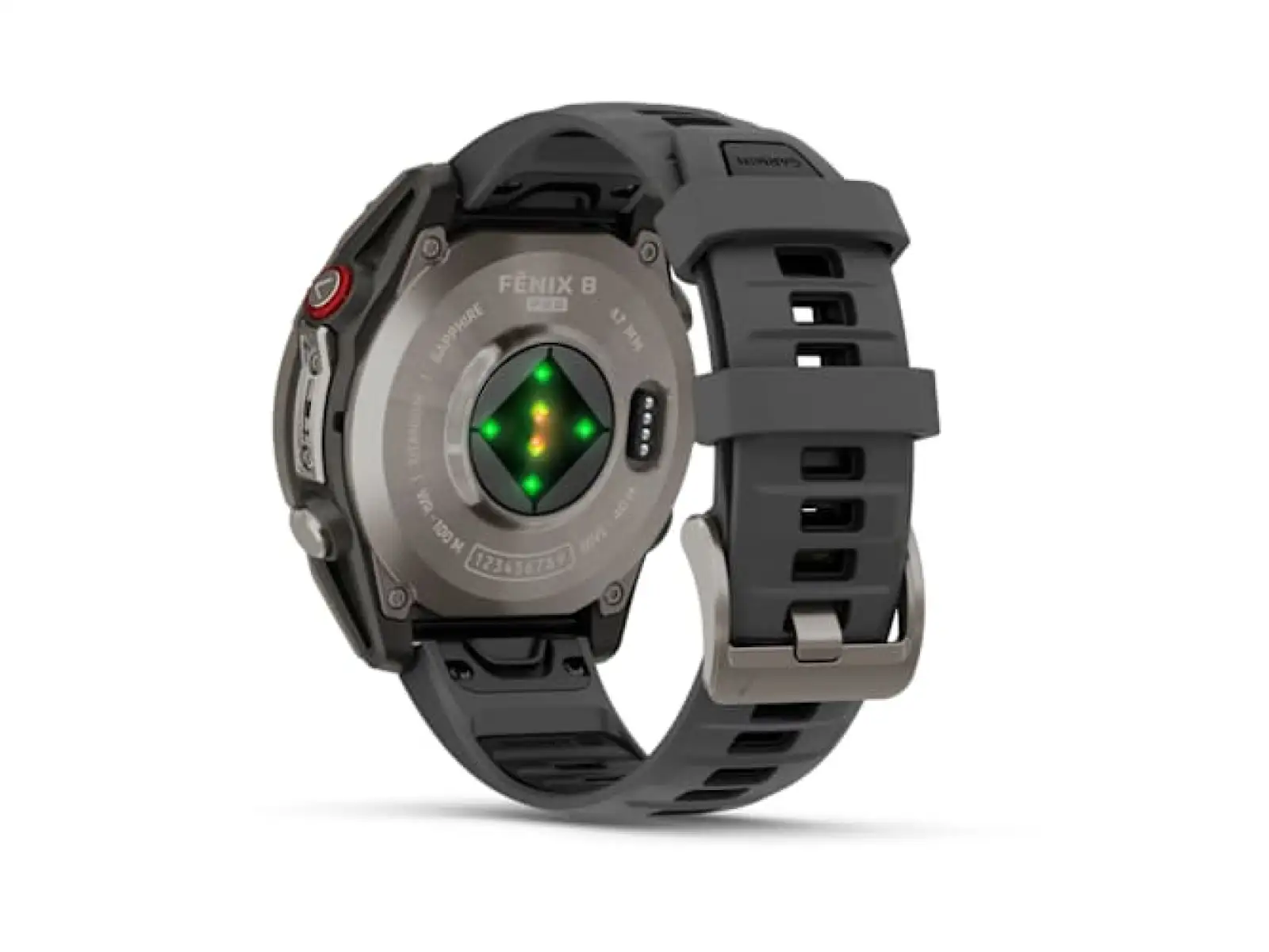 Garmin fenix 8 Pro 47 mm, AMOLED Sapphire, Titanium so silikónovým remienkom Graphite/Black