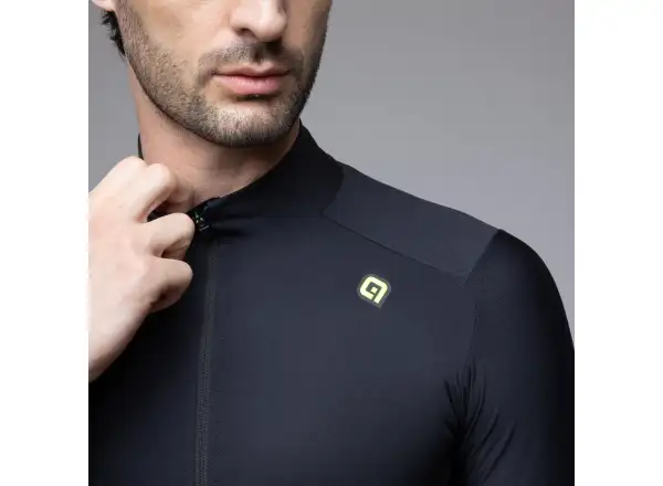 Alé R-EV1 Warm Race pánsky zateplený cyklistický dres Black