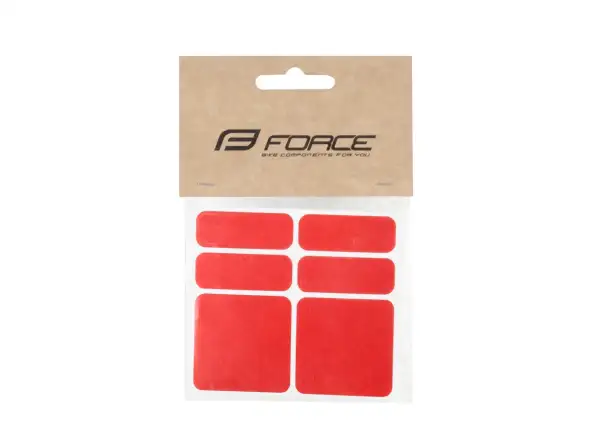 Force sada reflexných nálepiek 6 ks červená