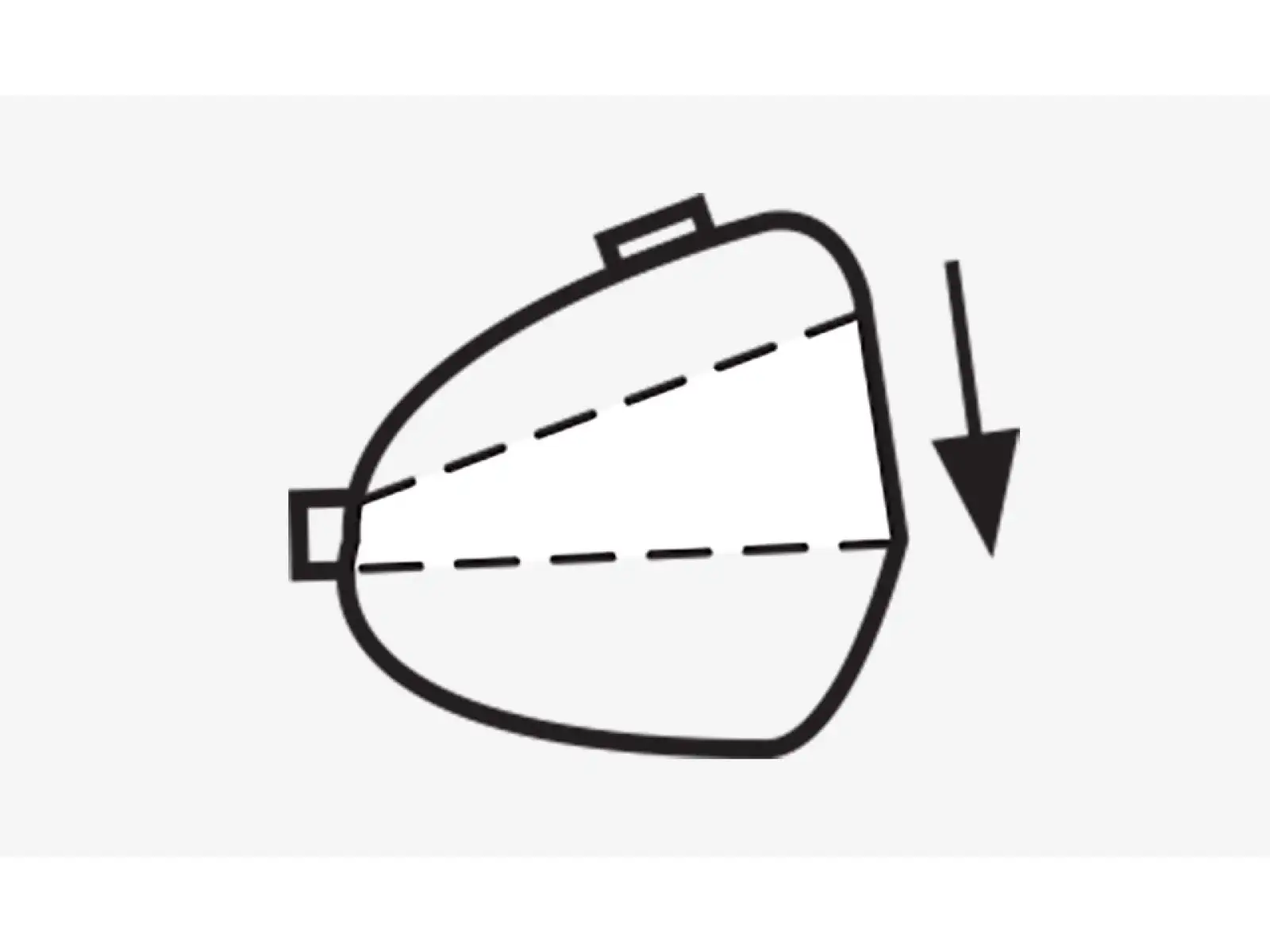 Podsedlová taška Topeak Wedge Pack II 0,95/1,25 l čierna, veľkosť 0,95/1,25 l. M