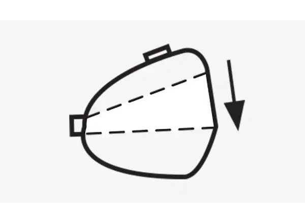 Podsedlová taška Topeak Wedge Pack II 0,95/1,25 l čierna, veľkosť 0,95/1,25 l. M