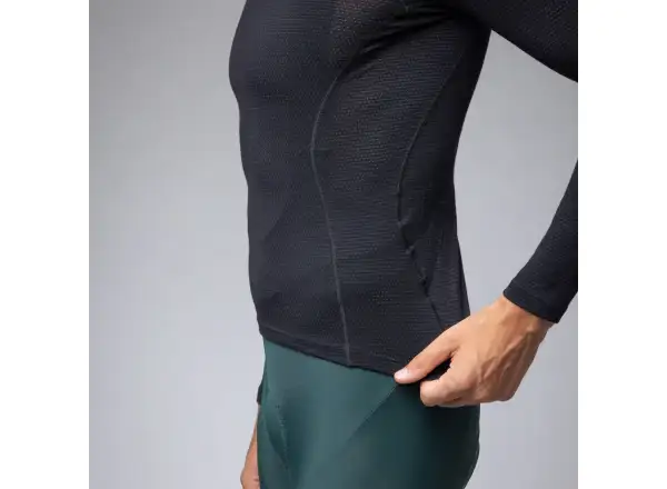 Alé Intimo Merino pánske spodné tričko dlhý rukáv Black