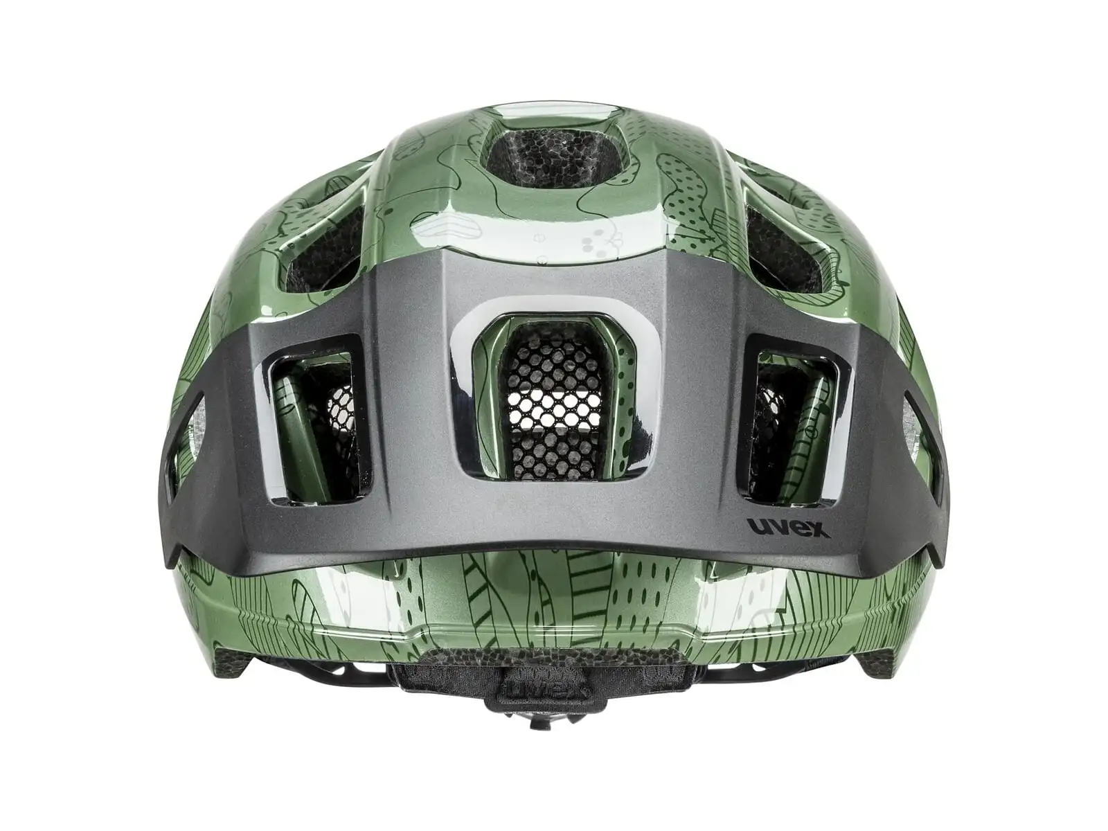 Prilba Uvex React JR. Moss Green Výškomer