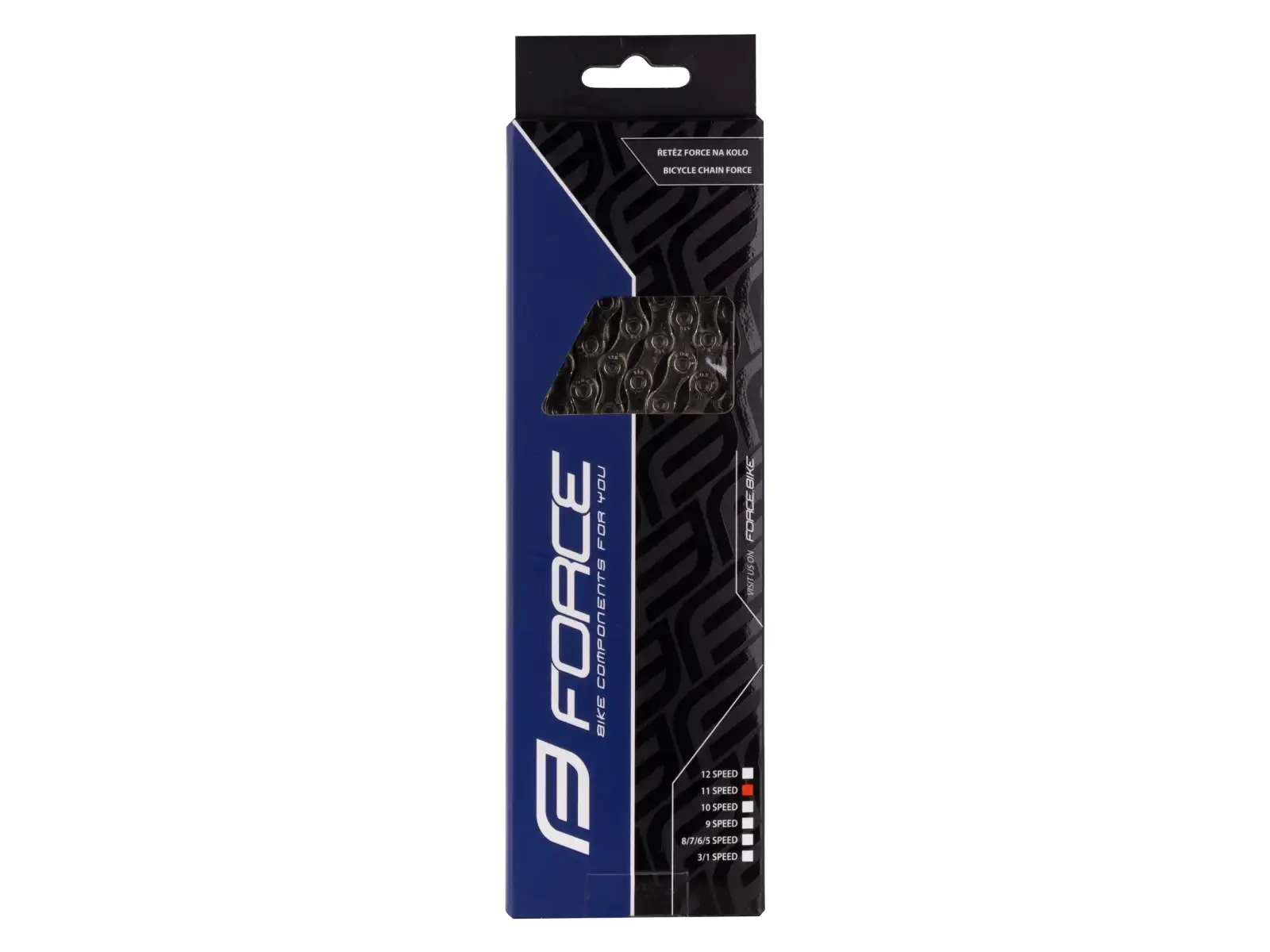 Force P11 E-bike 11 sp. reťaz 138 čl. celostrieborná