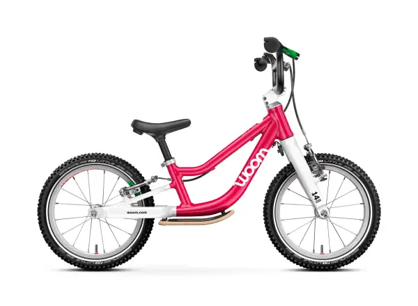 Woom GO 1 Plus Hot Pink 14 detské odrážadlo