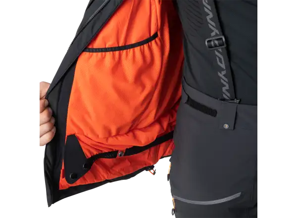 Dynafit Free Infinium Hybrid pánske nohavice s náprsenkou Black out