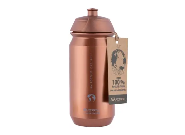 Force Bio Earth cyklistická fľaša 500 ml bronzová/sivá