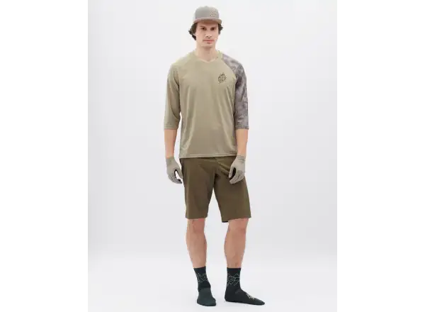 Silvini Brunello Pánske tričko s krátkym rukávom Cream/Brown