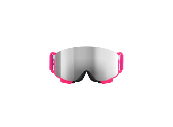 POC POCito Nexal detské lyžiarske okuliare Fluorescent Pink/Partly Sunny Silver