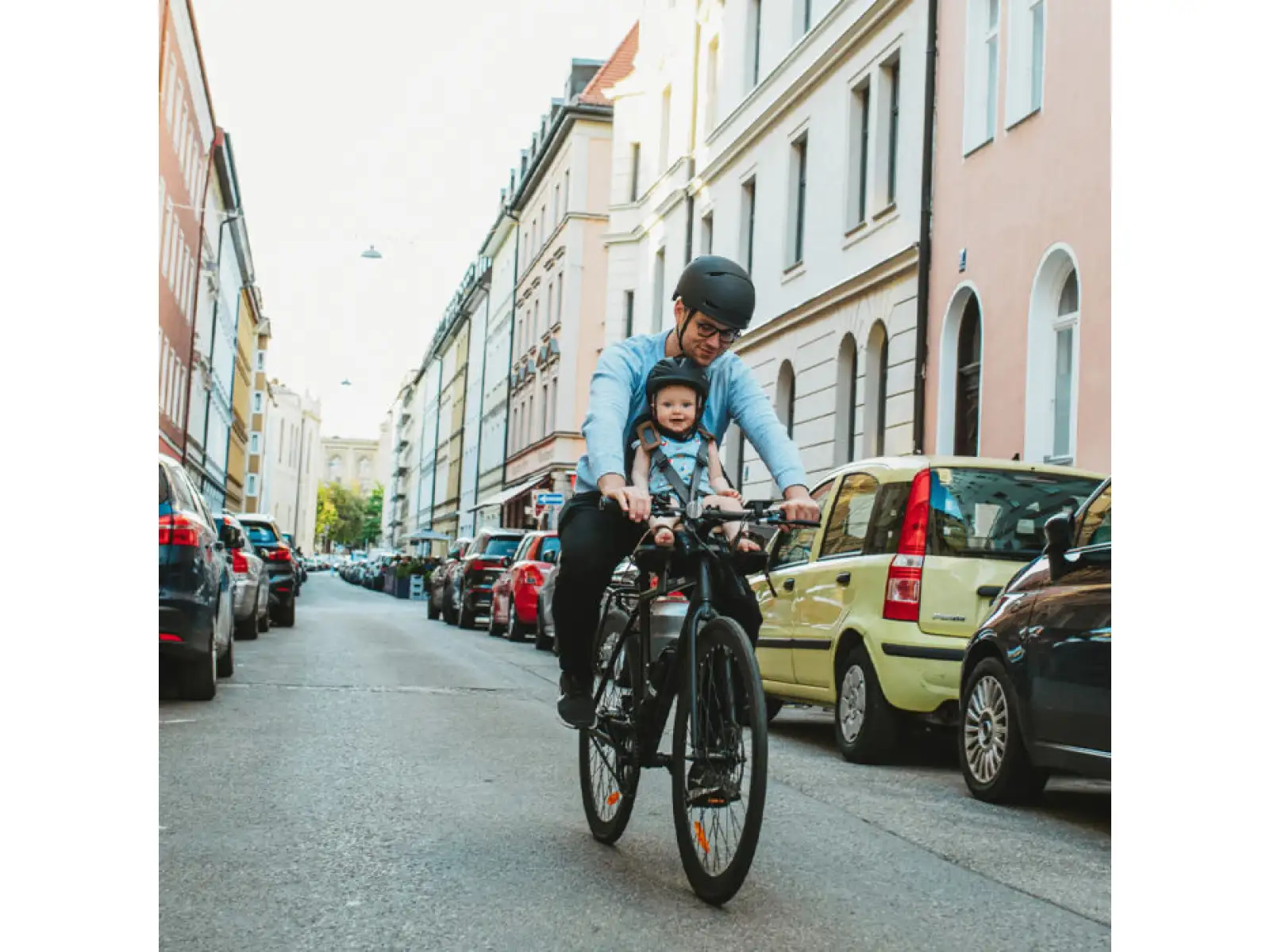 Predná detská sedačka Urban Iki s adaptérom na pätku Bincho Black