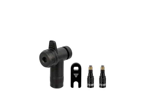 Topeak sada ventilkov TURBOFLOW VALVE COMBO w/ Rapidhead