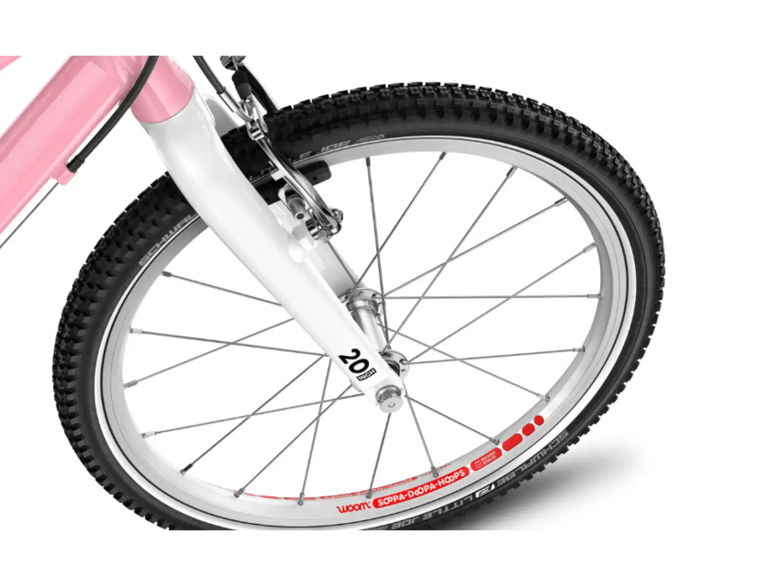 Woom Go 4 detský bicykel 20" Powder Pink