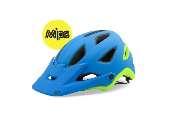 Giro Montaro MIPS pánska MTB prilba matná modrá/limetková