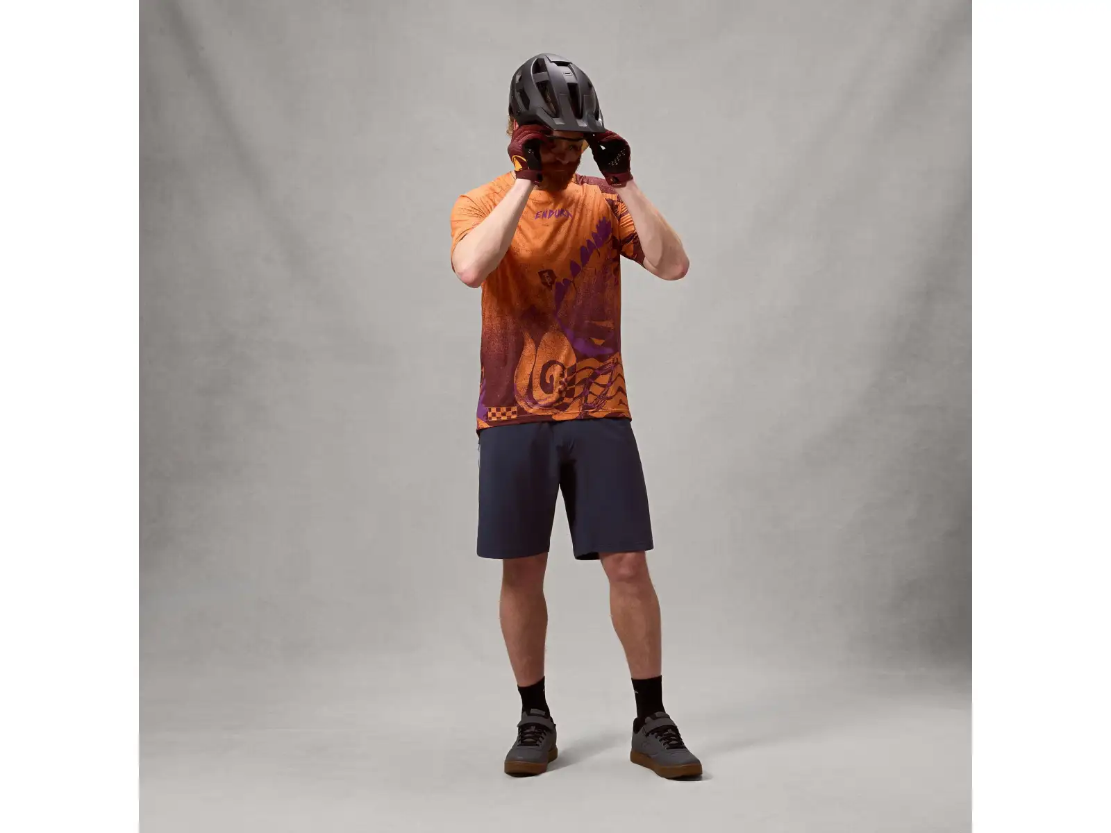 Endura Singletrack pánsky dres krátky rukáv Orange
