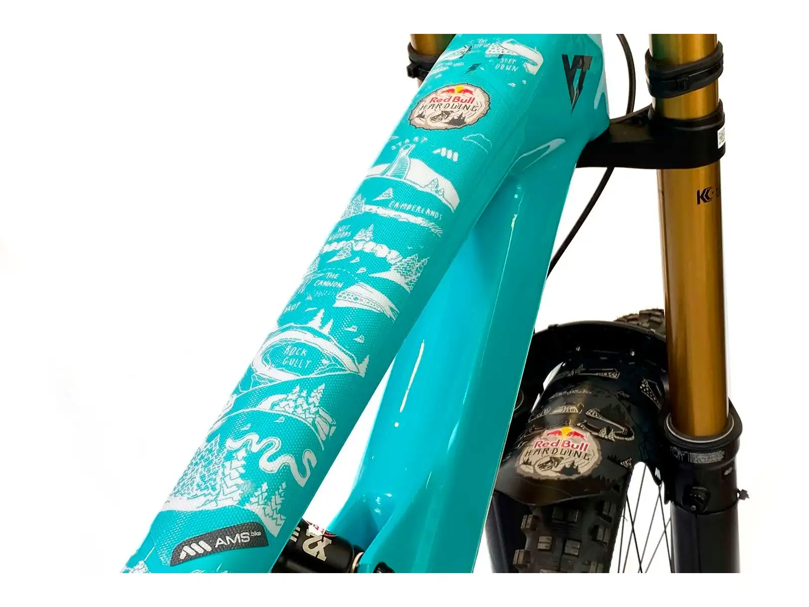 AMS Frame Guard Extra chránič rámu RedBull/Hardline/White