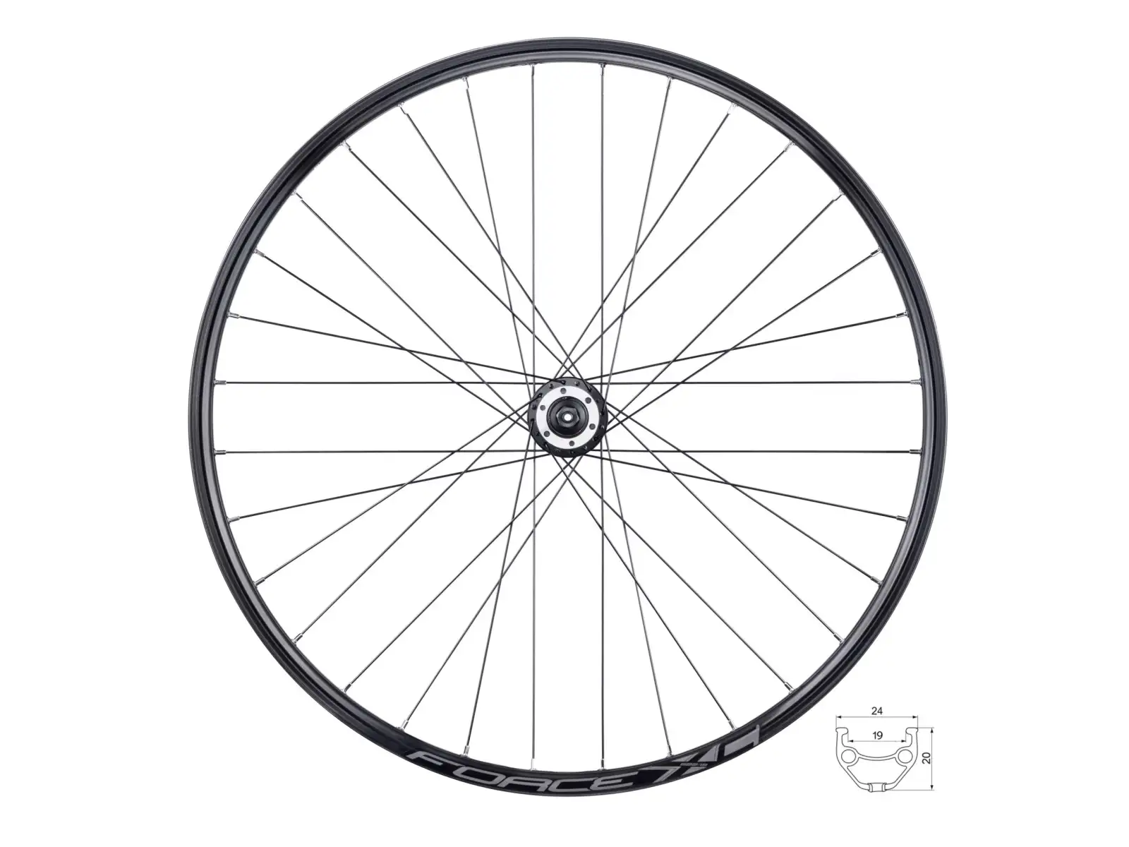 Force XC Disc 29 predné vypletené koleso náboj Force F804332