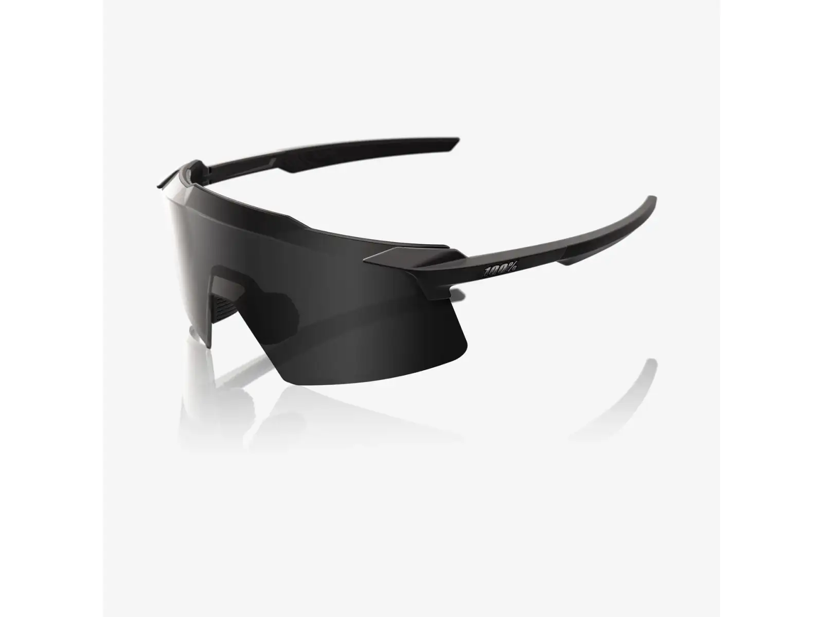 100% Aerocraft slnečné okuliare Matte Black/Black Mirror