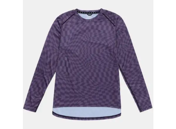 Troy Lee Designs Lilium Twisted Checkers dámsky dres dlhý rukáv Deep Purple