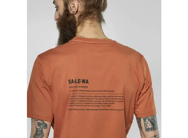 Salewa Eagle Vocab pánske tričko krátky rukáv Bombay Brown