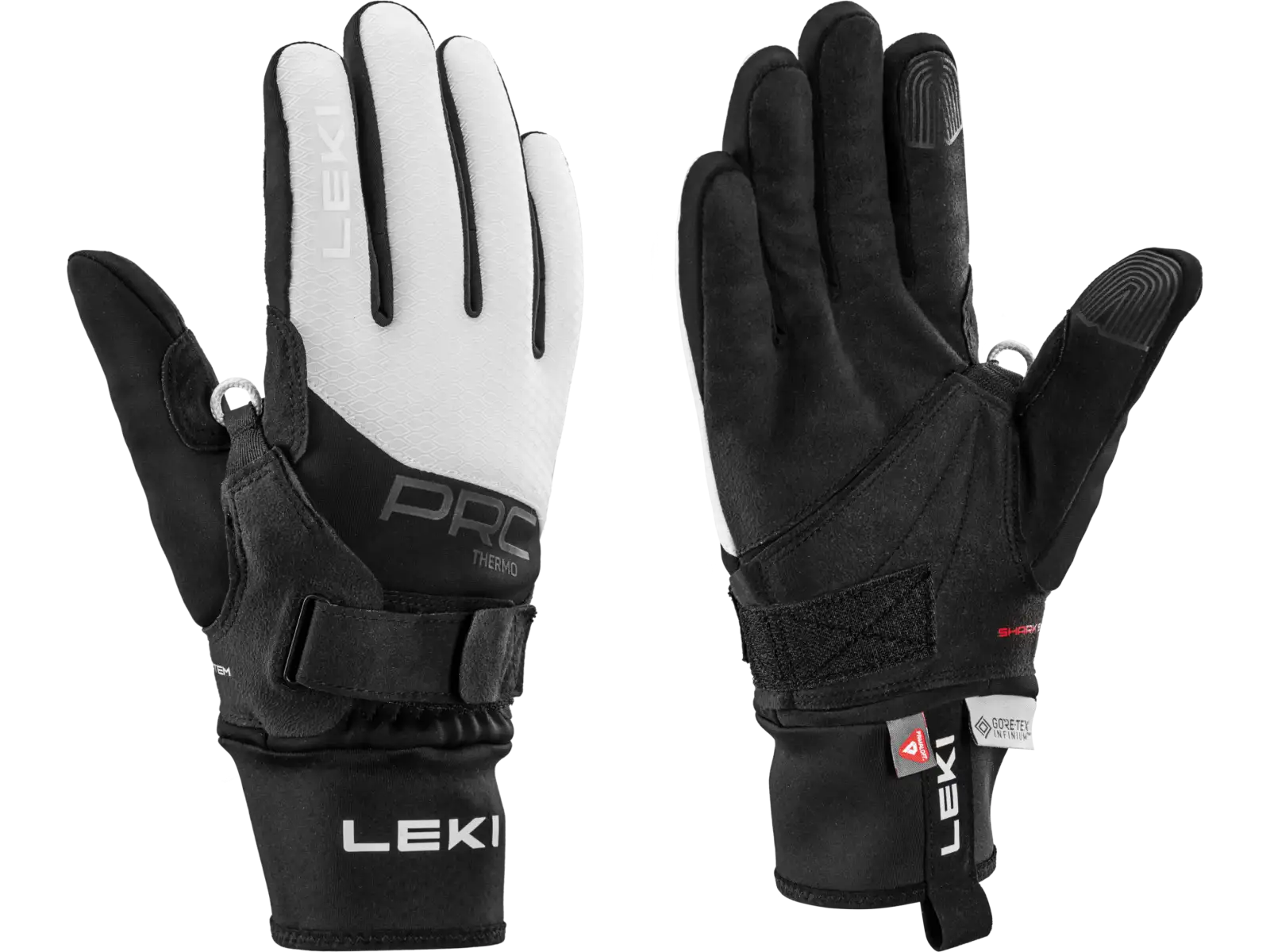 Leki PRC ThermoPlus Shark dámske rukavice Black-white