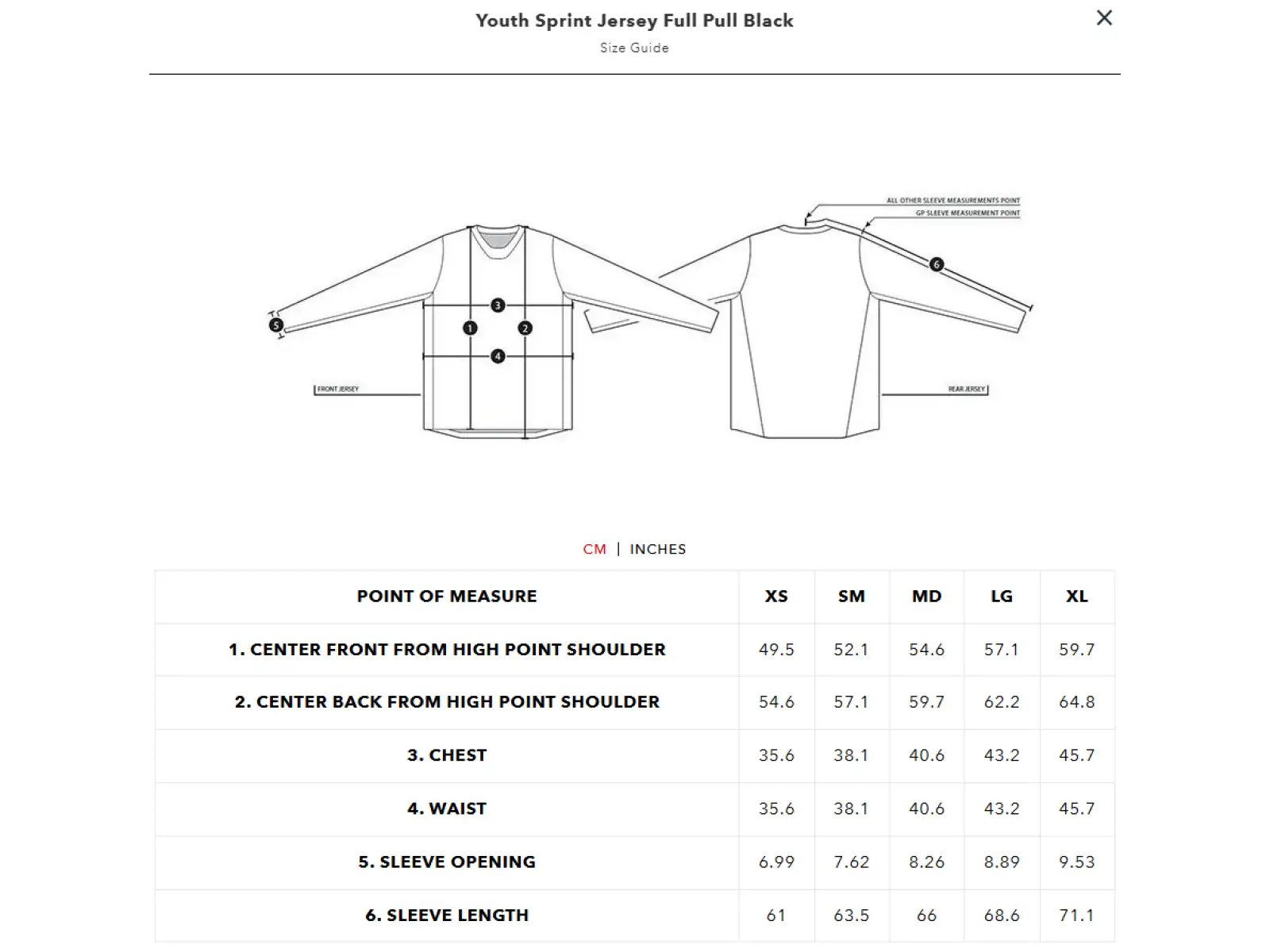 Troy Lee Designs Sprint Full Pull detský dres dlhý rukáv Black