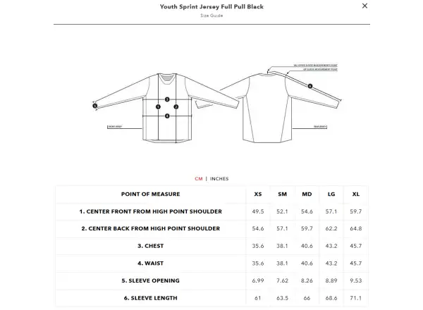 Troy Lee Designs Sprint Full Pull detský dres dlhý rukáv Black
