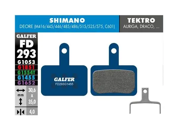 Galfer FD293 Road G1455 brzdové doštičky pre Shimano/Tektro/TRP