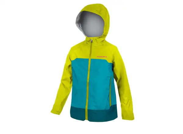 Endura MT500 Waterproof detská bunda Lime Green.