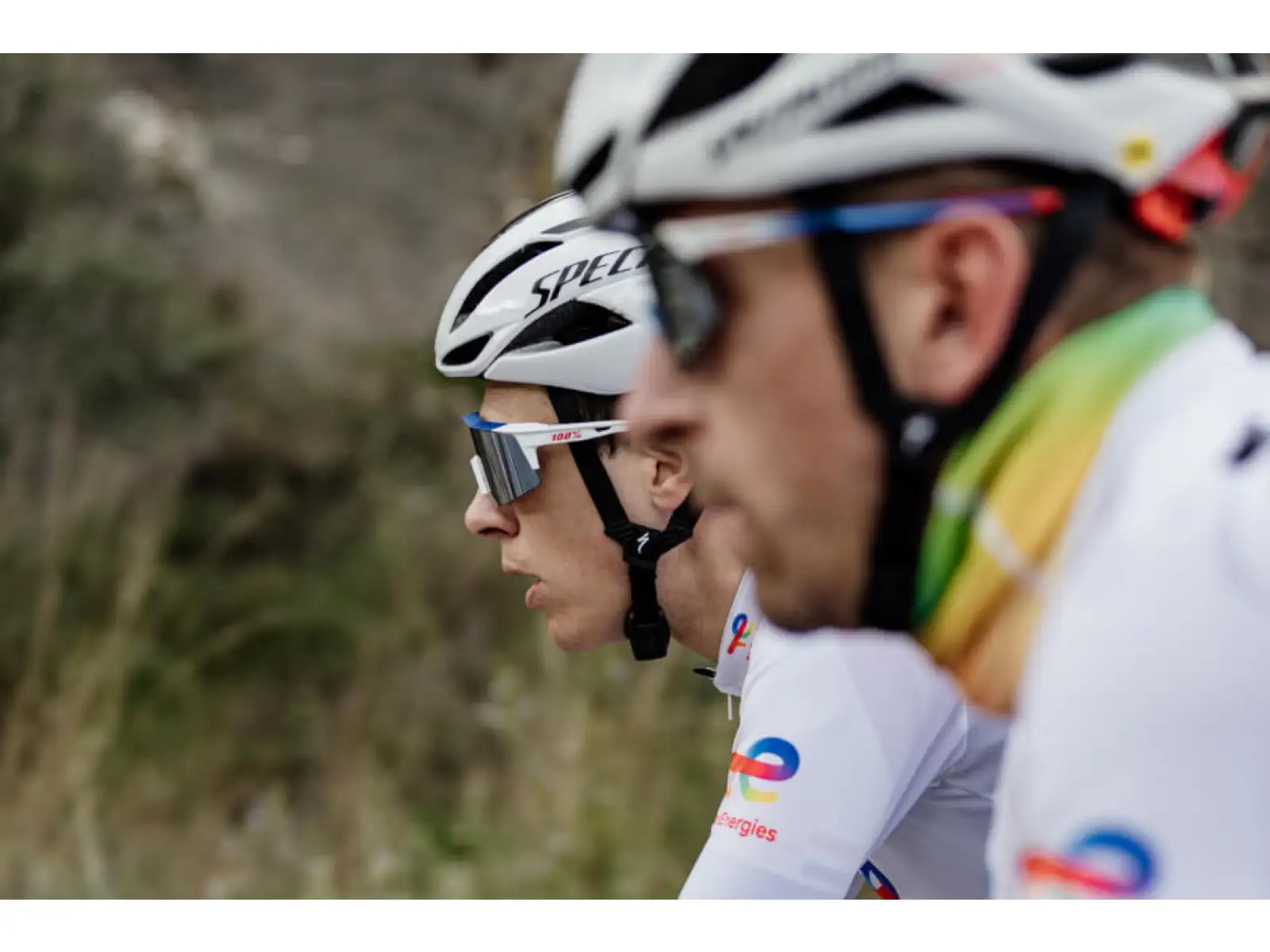 100% Speedcraft okuliare TotalEnergies Team Matte White / HIPER Lens