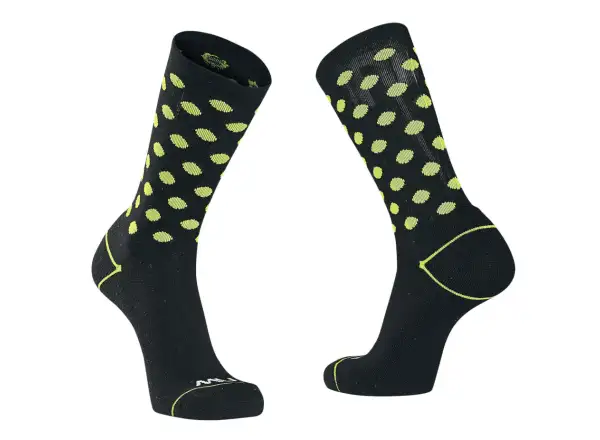 Ponožky Northwave Core Black/Yellow Fluo