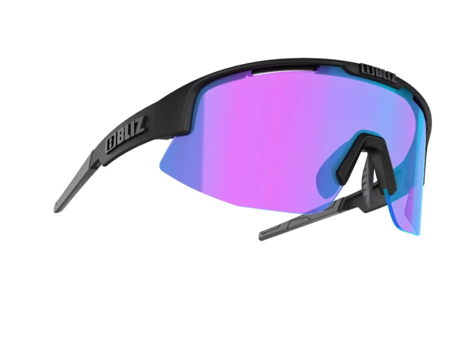 Bliz Matrix okuliare Small Nano Optics Matt Black Nordic Light Begonia Violet/Blue Cat.2