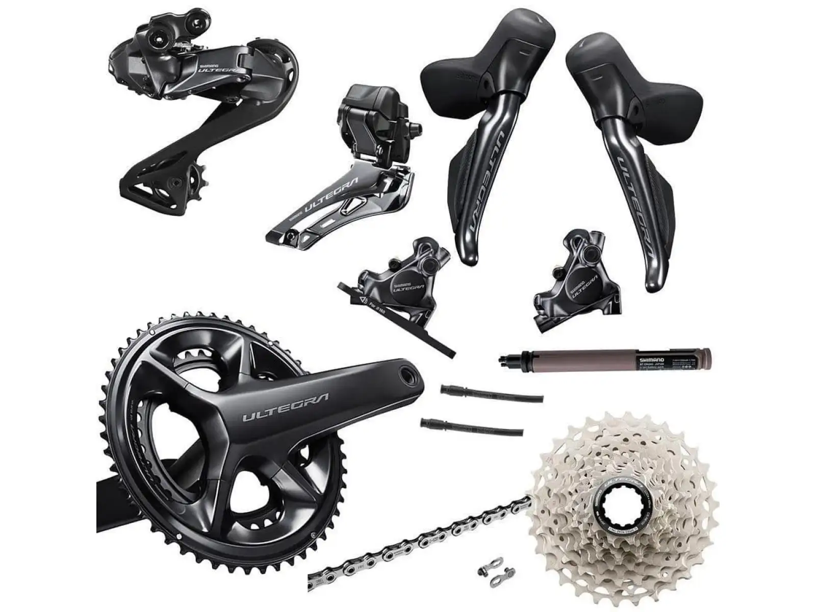 Shimano Ultegra Di2 R8170 kompletná sada - kľuky 50/34z, 172,5 mm, kazeta 11-34 zubov