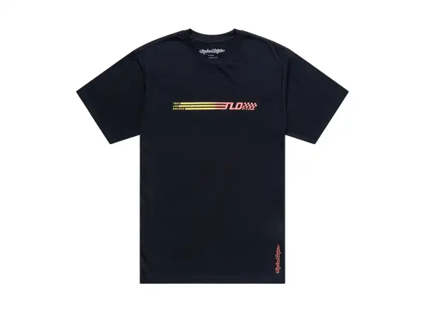 Troy Lee Designs Stripes pánske tričko krátky rukáv Black