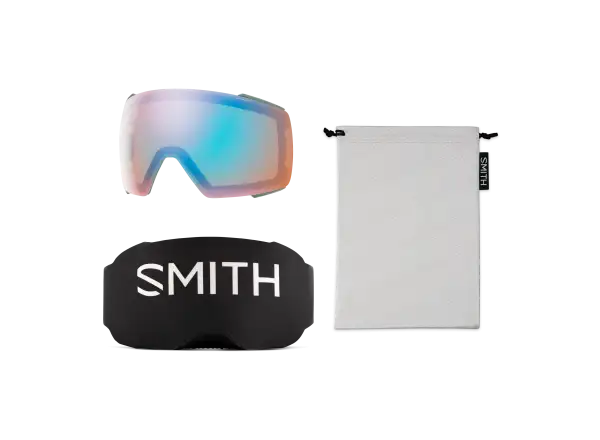 Smith I/O Mag lyžiarske okuliare Black / ChromaPop Sun Green Mirror (2 sklá)
