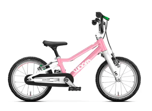 Woom Go 2 dětské kolo 14" Powder Pink