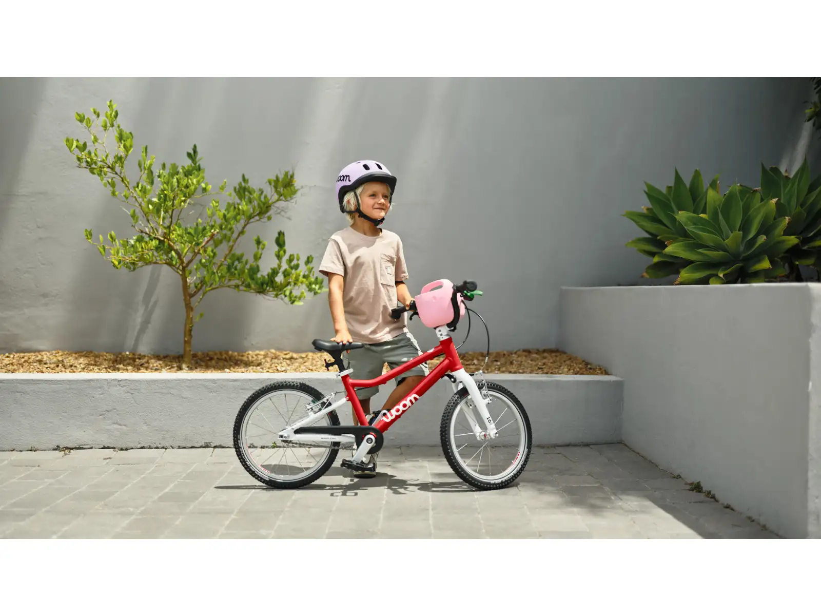 Woom GO 3 Automagic Red 16 detský bicykel