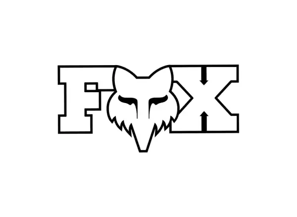 Fox Head X 3" nálepka White