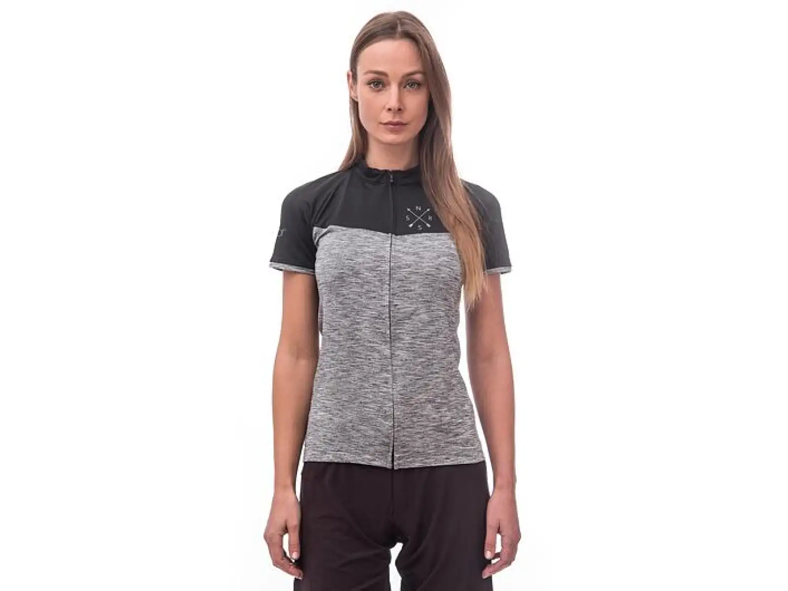 Sensor Cyklo Motion dámsky dres krátky rukáv šedá/čierna
