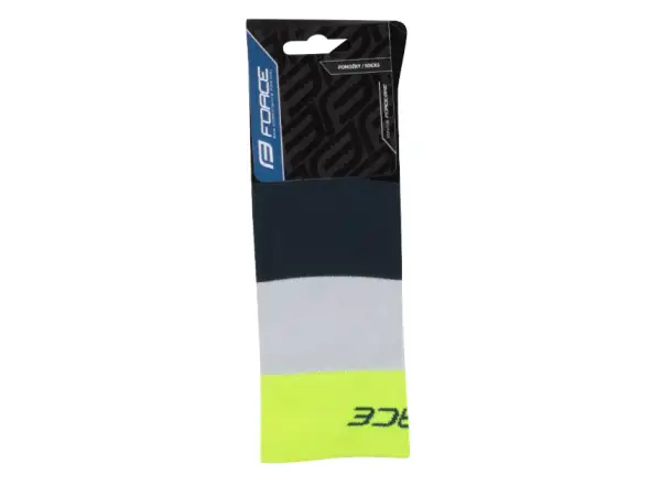 Force Rainbow cyklistické ponožky čierna/fluo
