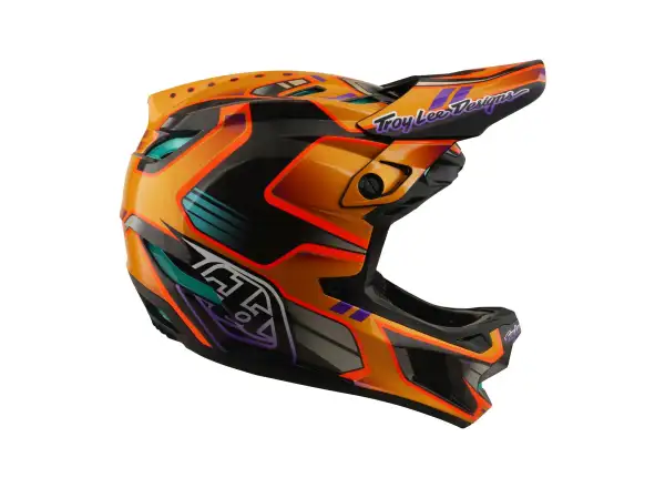 Troy Lee Designs D4 Carbon MIPS prilba Crest Gold