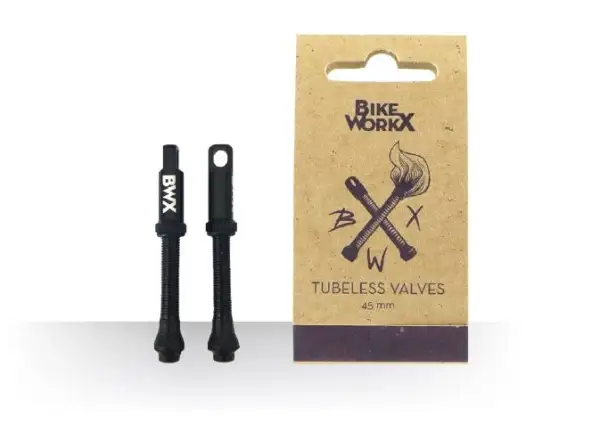 Bikeworkx Tubeless Ventily 45 mm bezdušové ventily pár