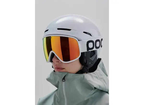 POC Vitrea Mid lyžiarske okuliare Hydrogen White/Partly Sunny Orange