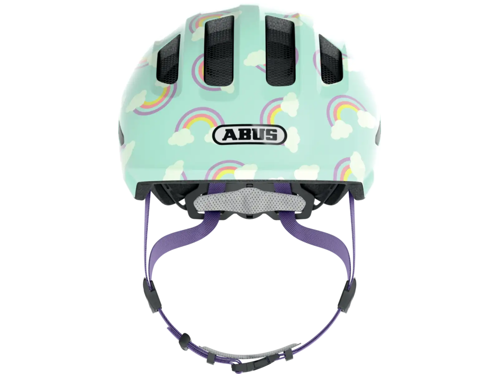 Abus Smiley 3.0 LED detská prilba Blue Rainbow