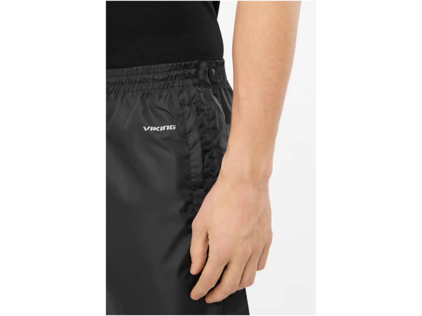 Viking Active Line Rainier pánske celorozopínacie nohavice Black